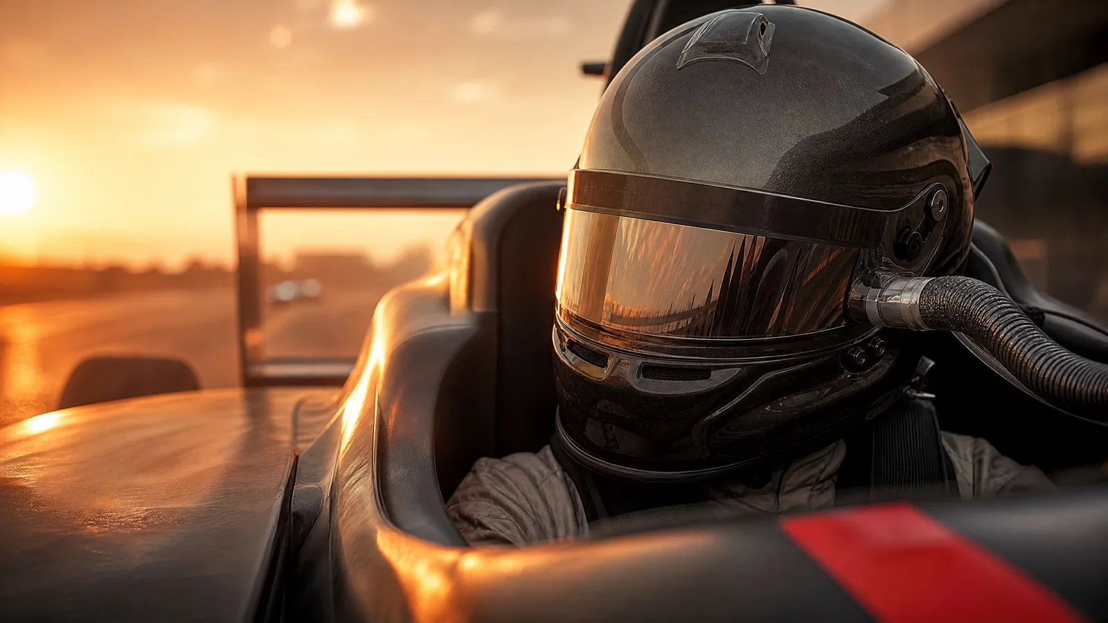Ilustración editorial de Automifya: Calor extremo en F1: qué activa el sistema de refrigeración del piloto y cómo cambia la masa reglamentaria
